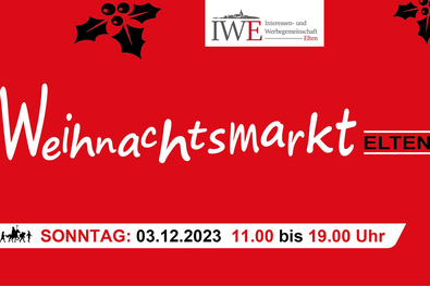 Plakat zum Weihnachtsmarkt in Elten