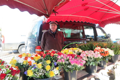Marktstand Blumen Zweering