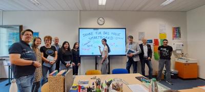 Einweihung Whiteboard Willibrord-Gymnasium