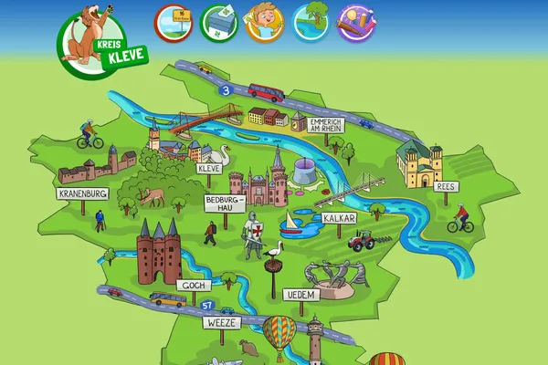 Screenshot der neuen Kinder-Homepage des Kreises Kleve Screenshot der neuen Kinder-Homepage des Kreises Kleve