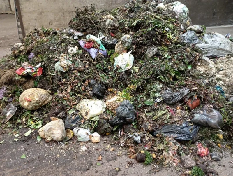 Viel "falscher Müll" im Biomüll. Dies ist eine Ladung mit Inhalt aus der Emmericher Innenstadt. Viel "falscher Müll" im Biomüll. Dies ist eine Ladung mit Inhalt aus der Emmericher Innenstadt.