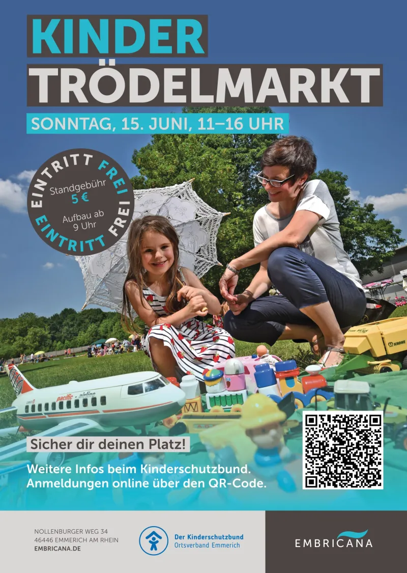 Plakat zum Kindertrödelmarkt 2025