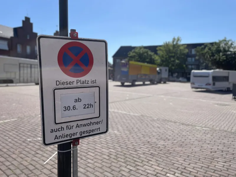 Sperrung Geistmarkt wegen Kirmes