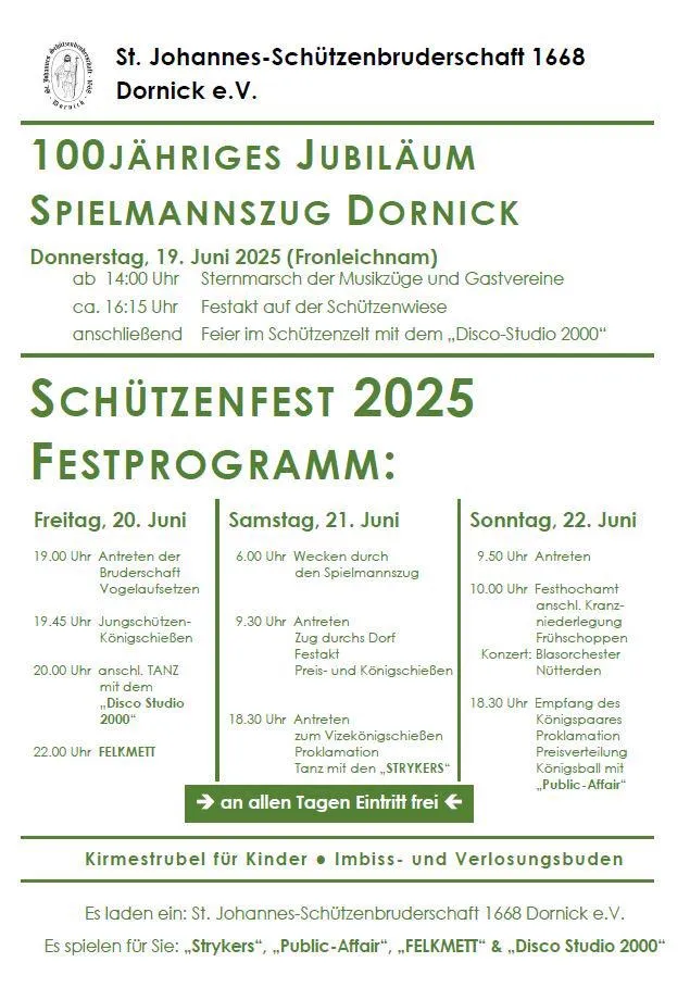 Schützenfest Dornick Event Image: Schützenfest Dornick